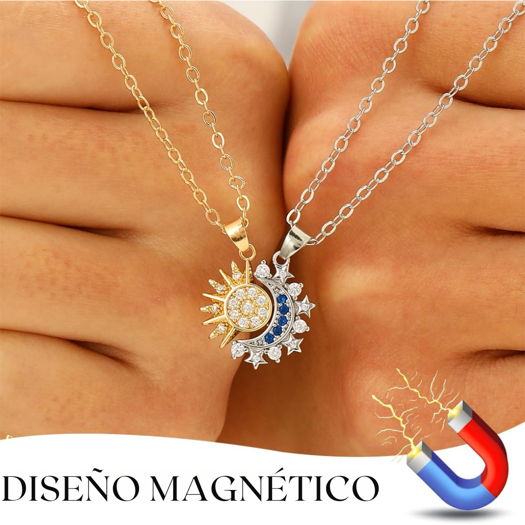 Collares de Sol y Luna para Mejores Amigas o Parejas