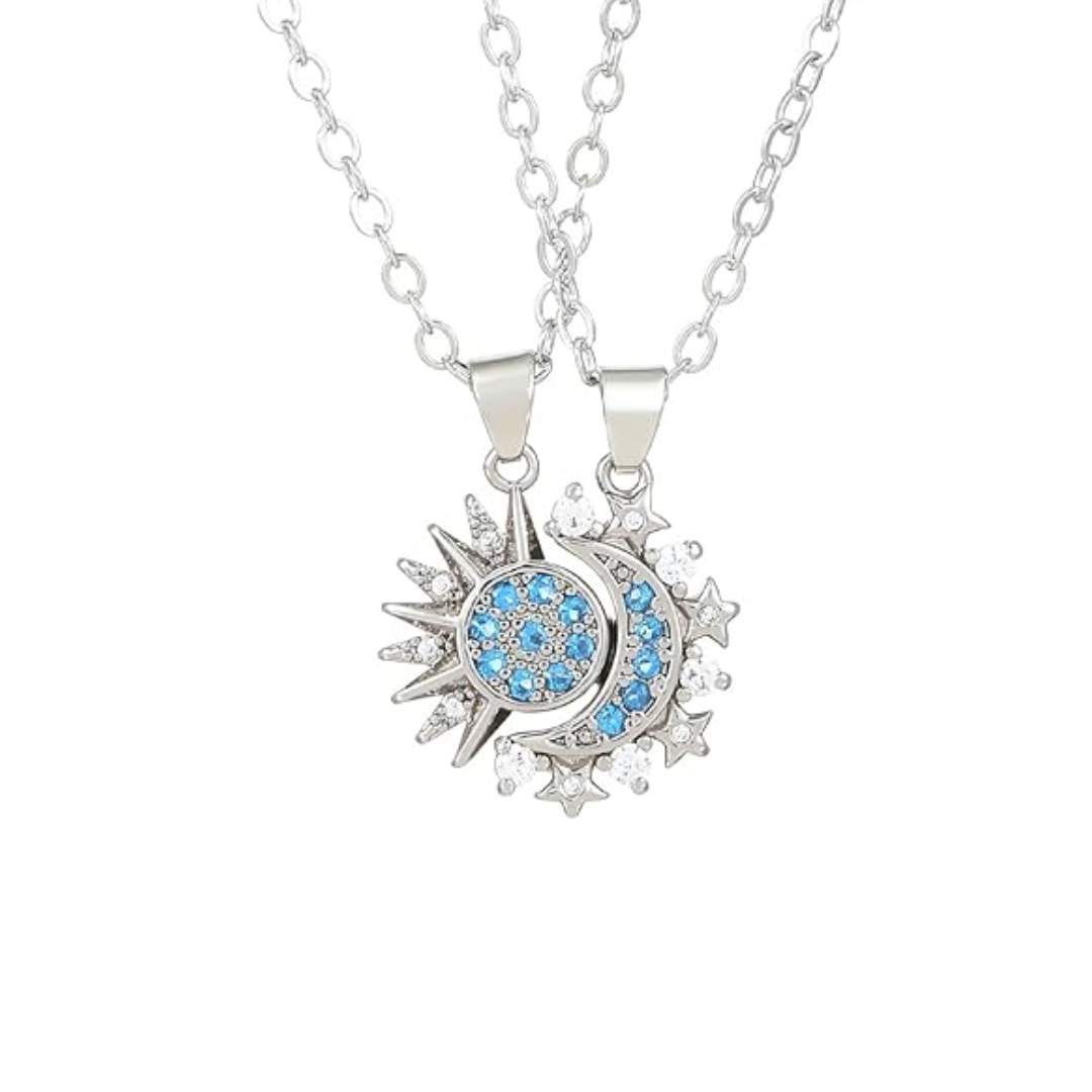 Collares de Sol y Luna para Mejores Amigas o Parejas